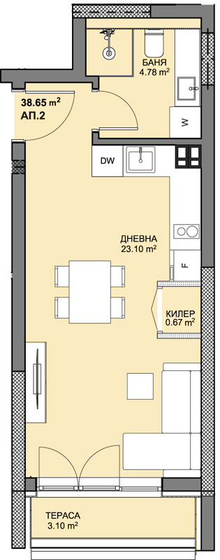 Апартамент 2А2